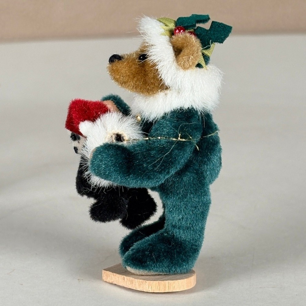 Deb Canham Little Gem Teddy Bear NICHOLAS 1995 Mohair Articulated Xmas Santa - Picture 6 of 10